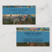 Abstract Kandinsky Riding Paar Kleurrijk Visitekaartje (Voorkant / Achterkant)