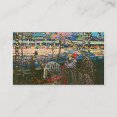 Abstract Kandinsky Riding Paar Kleurrijk Visitekaartje (Achterkant)