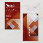 Abstract Kantoor Verticaal Visitekaartje (Voorkant / Achterkant)