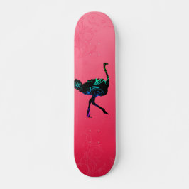 Abstract karton voor struisvogels skateboard