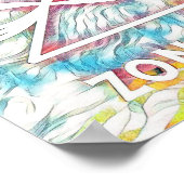 Abstract Karuna Reiki Zonar Poster (Hoek)