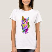 Abstract Kat Basic T Shirt (Voorkant)