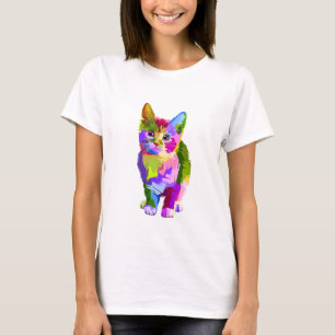 Abstract Kat Basic T Shirt