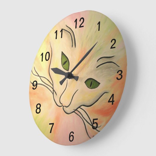 Abstract Kat Face Grote Klok (Hoek)