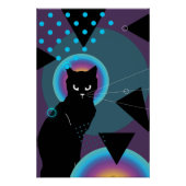 Abstract kat kunst poster (Voorkant)