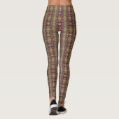 Abstract Kat Patroon Leggings (Achterkant)
