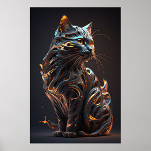 Abstract Kat Wall Art Poster