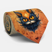 Abstract Katten stropdas (Opgerold)