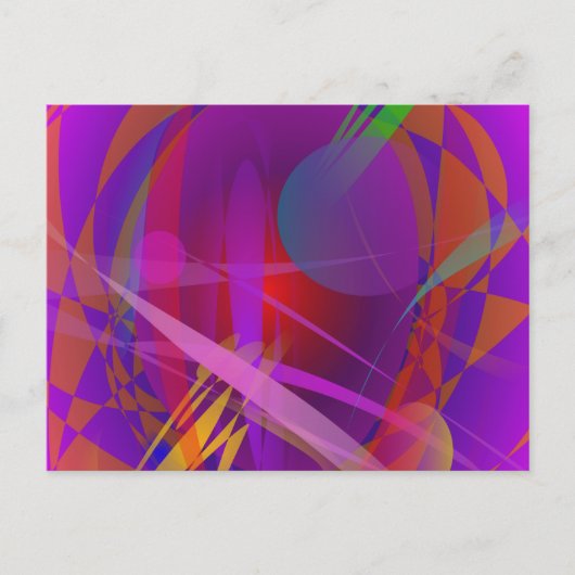Abstract kattengezicht briefkaart (Voorkant)