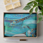 Abstract kattenweefselpapier tissuepapier (Geschenk)