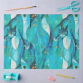 Abstract kattenweefselpapier tissuepapier (Craft)