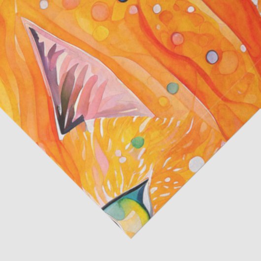 Abstract kattenweefselpapier tissuepapier (Detail)