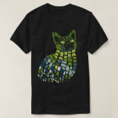 Abstract katteontwerp t-shirt (Design voorkant)