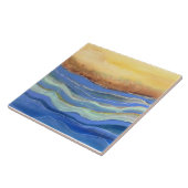 Abstract keramisch keramisch tapijten tegeltje (Zijkant)