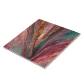 Abstract keramisch tegelpatroon tegeltje (Zijkant)