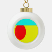 Abstract Keramische Bal Ornament (Voorkant)