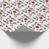 Abstract, Kerst design in rood, & groen Cadeaupapier (Hoek)