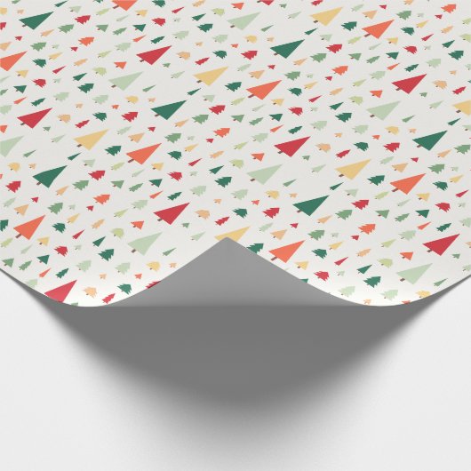 Abstract kerstbomen in scandinavië cadeaupapier (Hoek)