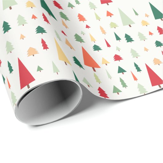 Abstract kerstbomen in scandinavië cadeaupapier (Rol Hoek)
