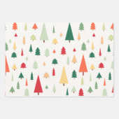 Abstract kerstbomen in scandinavië inpakpapier vel (Voorkant 3)