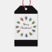 Abstract kerstboom cadeau label. cadeaulabel (Voorkant)