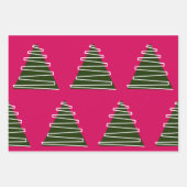Abstract kerstboom inpakpapier (Voorkant 3)