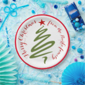 Abstract kerstboom papier Bord (Feest)