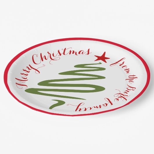 Abstract kerstboom papier Bord (Gekanteld)