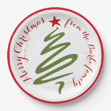 Abstract kerstboom papier Bord