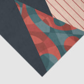 Abstract kerstboombos met prettige kerst tissuepapier (Detail)