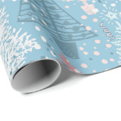 Abstract kerstboompatroon 2 cadeaupapier (Rol Hoek)