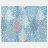 Abstract kerstboompatroon 2 fleece deken (Voorkant (Horizontaal))