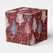 Abstract kerstboompatroon 3 bedankdoosjes (Voorkant Zijde)