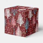 Abstract kerstboompatroon 3 bedankdoosjes (Achterkant)