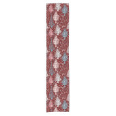 Abstract kerstboompatroon 3 korte tafelloper (Voorkant)