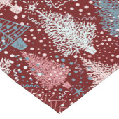 Abstract kerstboompatroon 3 korte tafelloper (Hoek)