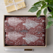 Abstract kerstboompatroon 3 tissuepapier (Geschenk)