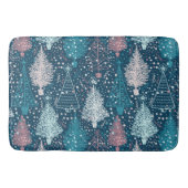 Abstract kerstboompatroon badmat (Voorkant)