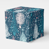 Abstract kerstboompatroon bedankdoosjes (Voorkant Zijde)