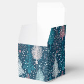 Abstract kerstboompatroon bedankdoosjes (Geopend)