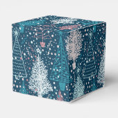 Abstract kerstboompatroon bedankdoosjes (Achterkant)