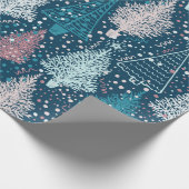 Abstract kerstboompatroon cadeaupapier (Hoek)