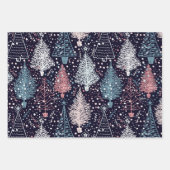 Abstract kerstboompatroon inpakpapier vel (Voorkant 3)