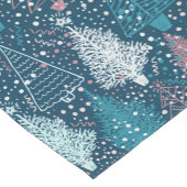 Abstract kerstboompatroon korte tafelloper (Hoek)