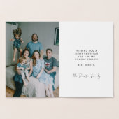 Abstract kerstboompatroon Prettige feestdagen Folie Kaarten (Binnen)