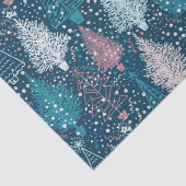 Abstract kerstboompatroon tissuepapier (Detail)