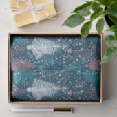 Abstract kerstboompatroon tissuepapier (Geschenk)