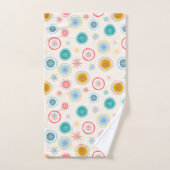 Abstract kerstboomschilfers patroon bad handdoek (Handdoek)