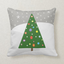 Abstract kerstboomwinterlandschap