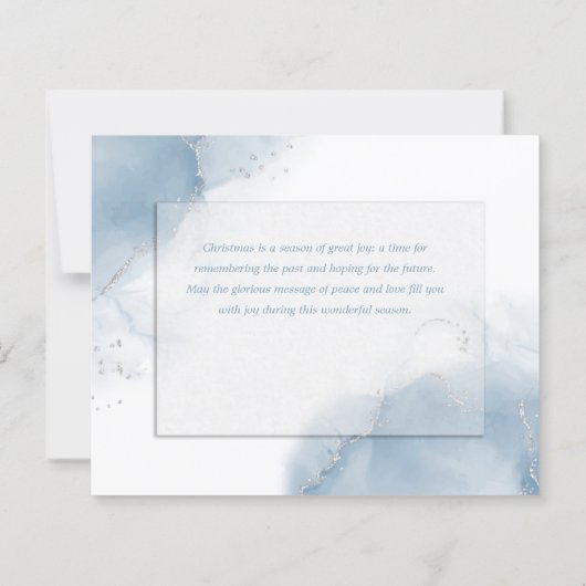 Abstract kerstbudget — Blauwe winterboom (Achterkant)